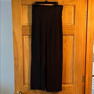 Black Wide-Leg Women's Pants - Classic Pull-On Style